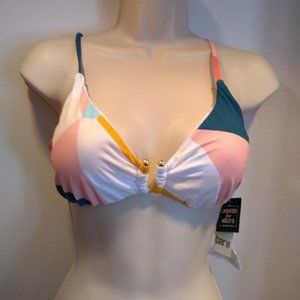 Bar III Pop Art Bikini Top Size Large